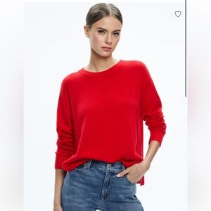 NWT Red Crewneck Women's Sweater - Classic Knit Pullover